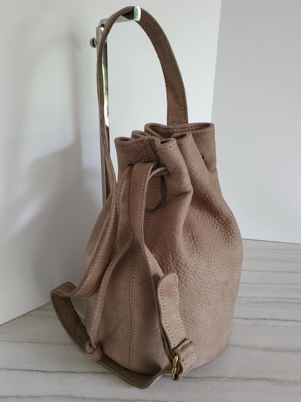 Vintage Coach #4931 Sonoma Drawstring Bucket Bag Distressed Nubuc - Picture 2 of 10
